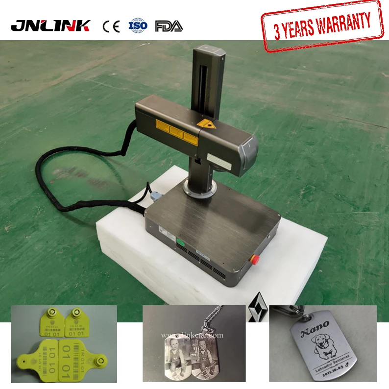Оптическое волокно 20 ватт лазерная маркировочная машина для маркировки