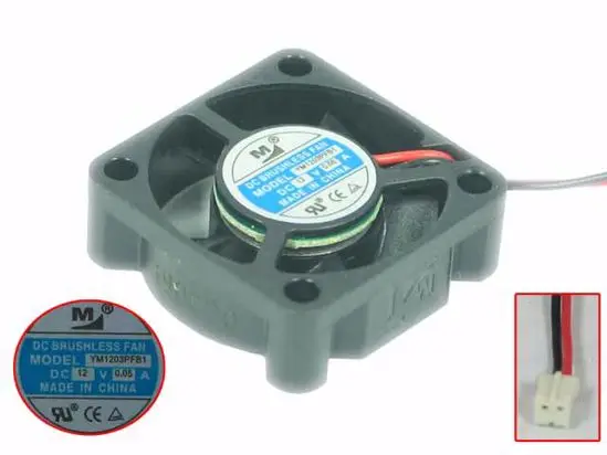 Huaxia фабрикой YM1203PFB1 DC 12V 0.05A 30x30x10 мм 2 провод Сервер вентилятор охлаждения|Кулеры и