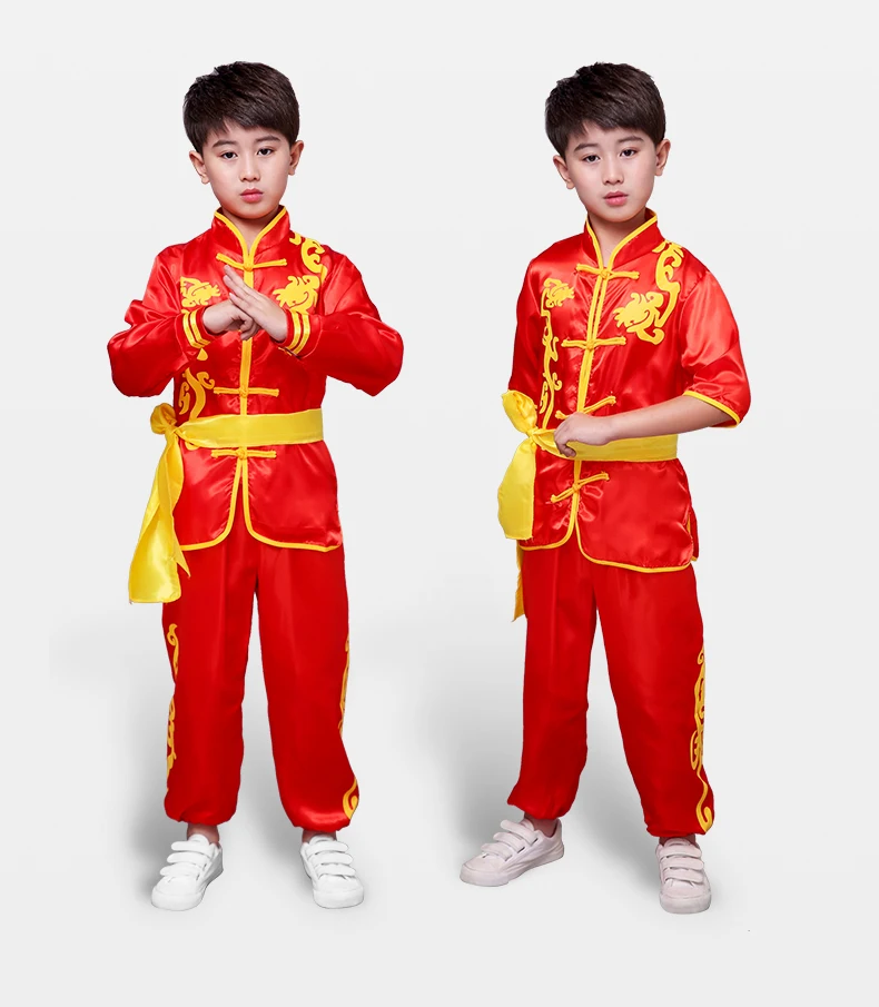 Детский костюм для таэквондо добок ушу кимоно одежда дзюдо китайский кунг фу Тай