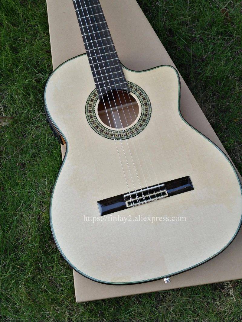 Полностью прочная электрическая акустическая гитара Flamenco ручной работы 39 дюймов