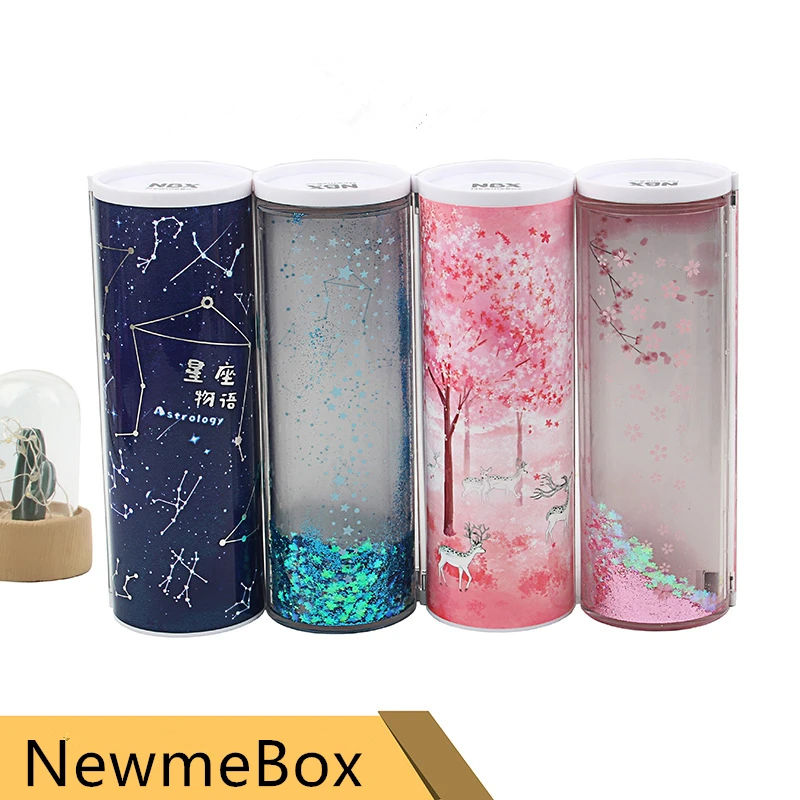 пенал пеналы школьный newmebox компьютер зеркало NBX для школы большой канцелярия для школы пинал newmebox концелярия канцтовары с калькулятором школьный для девочек pencil case мужской пластиковый пенал - изображение