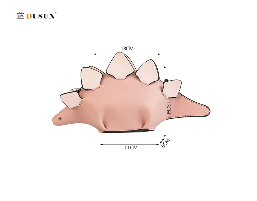 DUSUN креативный Хамелеон мультфильм сумки лоскут 3D Забавный динозавр животное сумка через плечо панельные сумки через плечо подарок для девочки
