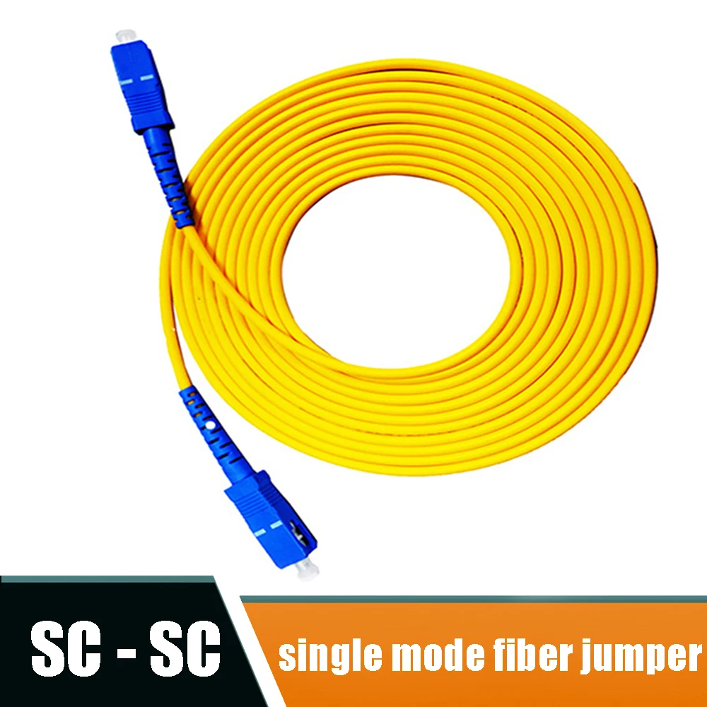 

For SC-SC Fiber Optic Patch Cable SC/UPC SM SX 3.0mm 9/125um FTTH Fiber Patch Cables Singlemode Optical Jumper Pigtail