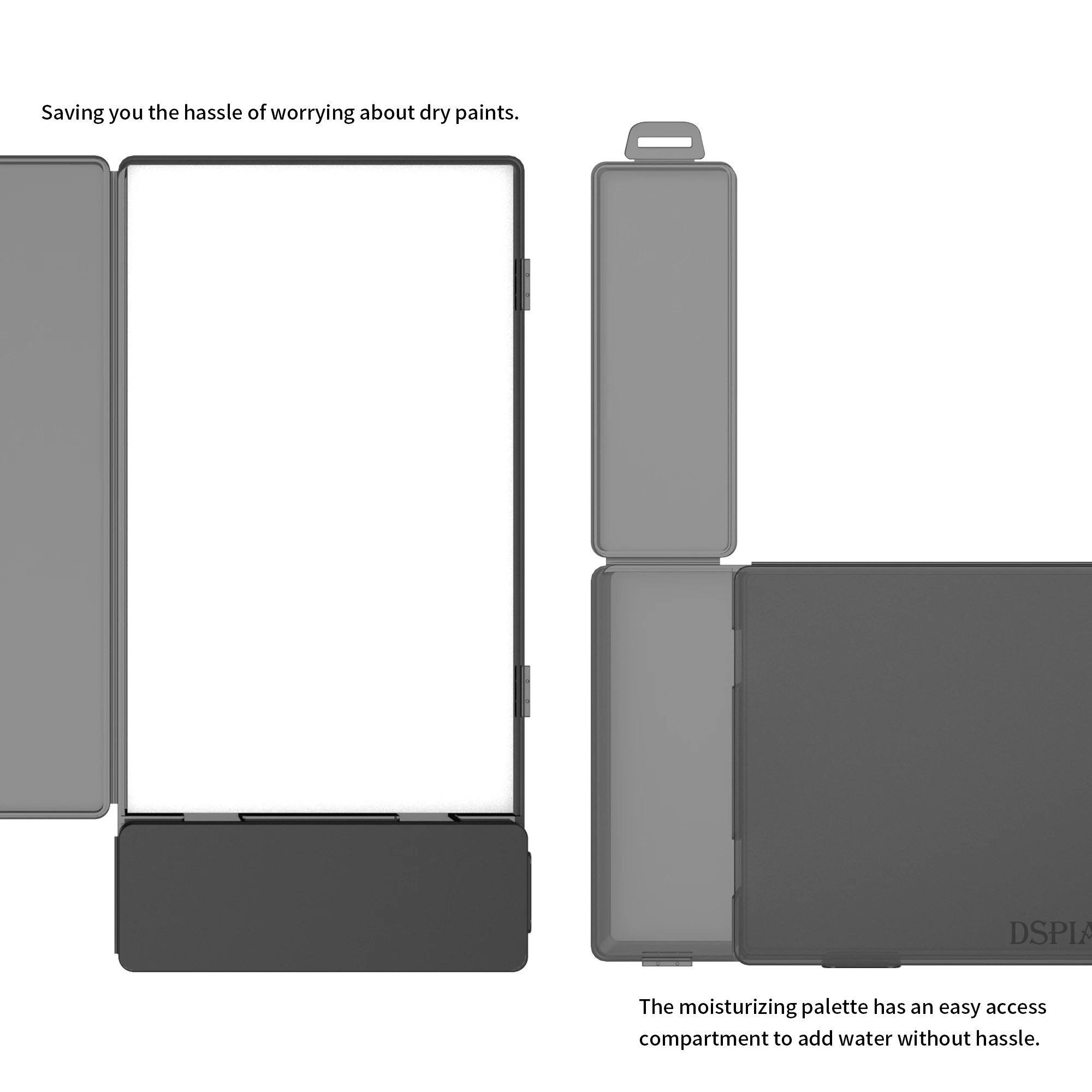 Увлажняющая цветовая палитра DSPIAE серии MP для красок на водной основе