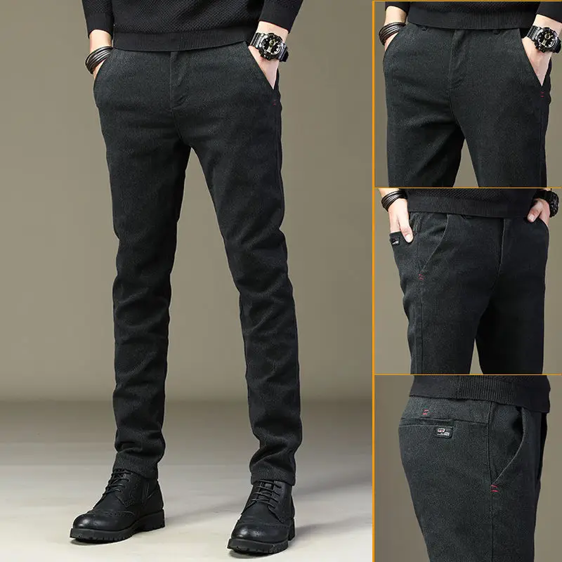 

Sweatpants Men 2020 Spring and Autumn Cotton Men Joggers Men's Casual Pants Trousers Straight Tube Pull String Young Business