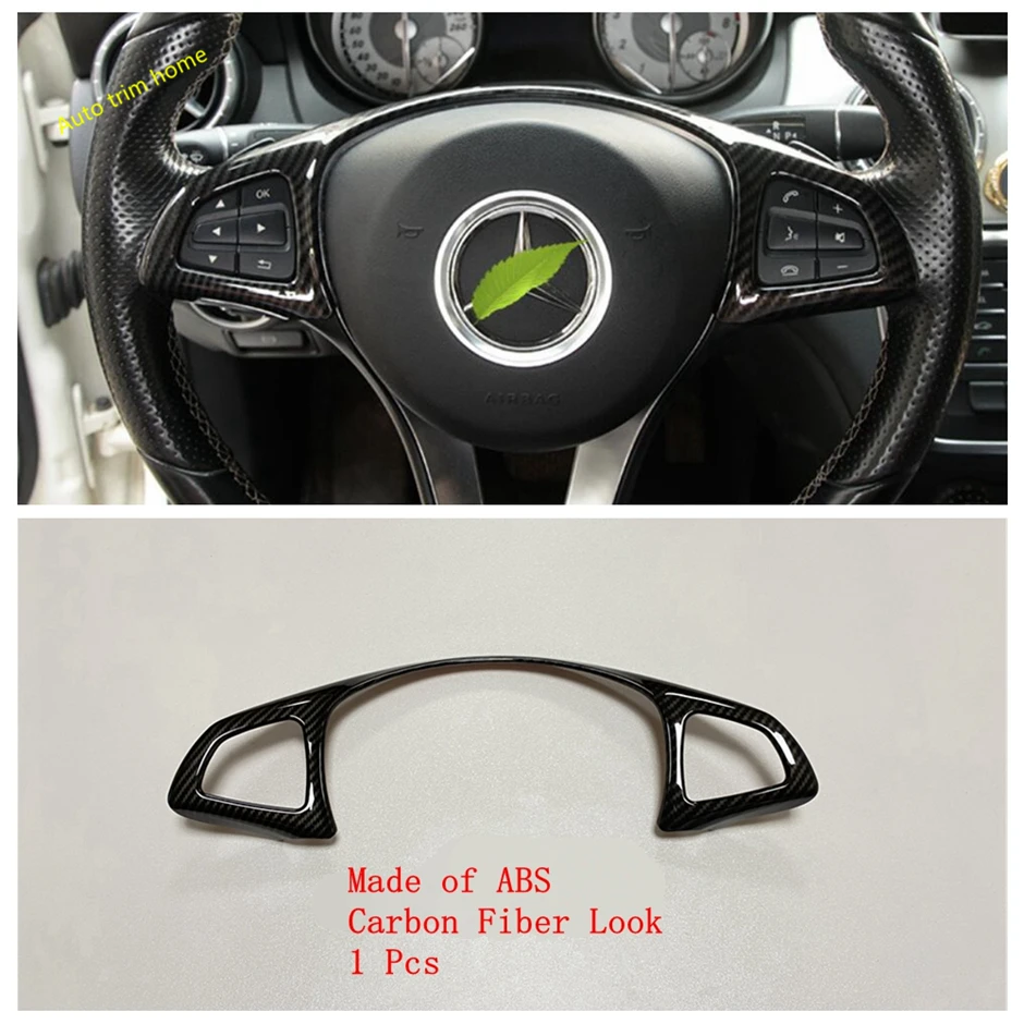 

Lapetus Steering Wheel Decoration Cover Trim For Mercedes Benz E Class E-Class W213 2016 - 2021 ABS / Matte / Carbon Fiber Look