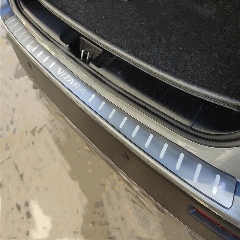 

Высококачественная защитная пластина порога багажника из нержавеющей стали для Suzuki vitara 2015-2019, защита от царапин, автомобильные аксессуары
