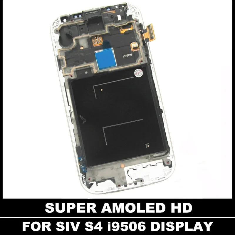 Замена lcd S с рамкой для samsung Galaxy SIV S4 i9506 Super AMOLED дисплей кодирующий преобразователь
