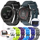 Ремешок силиконовый для Garmin Fenix 7X 7 6 6X Pro 5 5X Plus 3 HR, быстросъемный браслет для наручных часов Easyfit, 26 22 мм