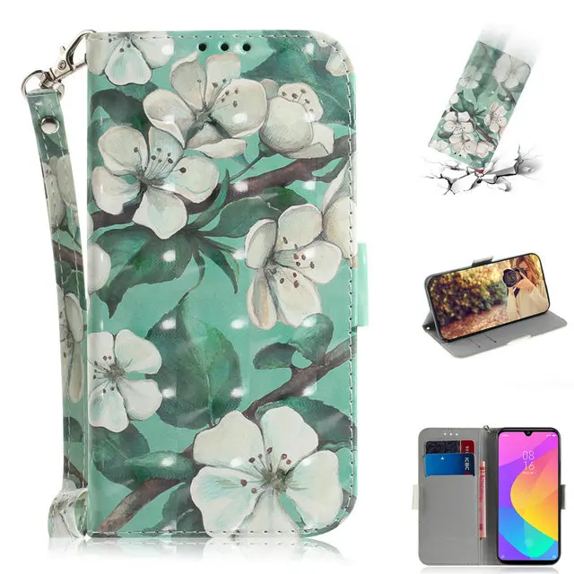 12 6,09 ''mi A3 защитный чехол Xiaomi mi A3 чехол 3D милый кошелек из искусственной кожи для Funda Xiaomi mi A 3 Чехол mi 3A чехол для телефона mi A 3 - Цвет: 12