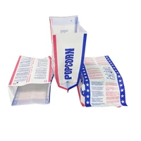 10pcs food grade manufacturer direct supply sealable paper microwave popcorn packaging bags with susceptor film inside