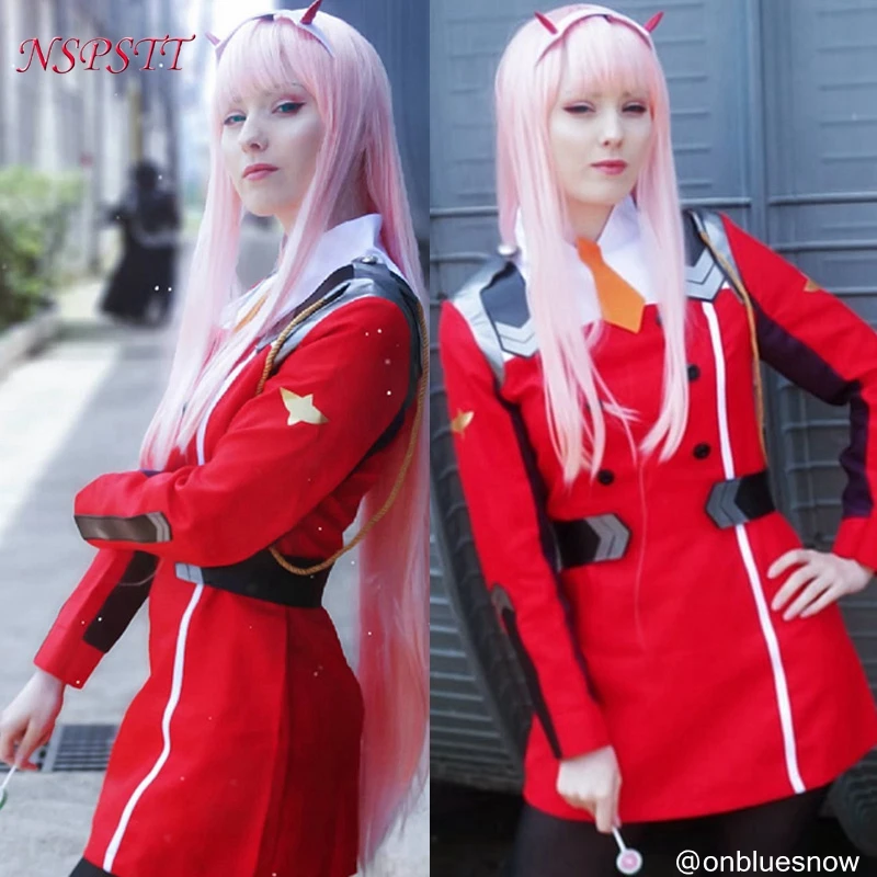 ROLECOS 4XL DARLING 02 Zero Two Косплей Костюм in the FRANXX Аниме DFXX женский костюм (платье +
