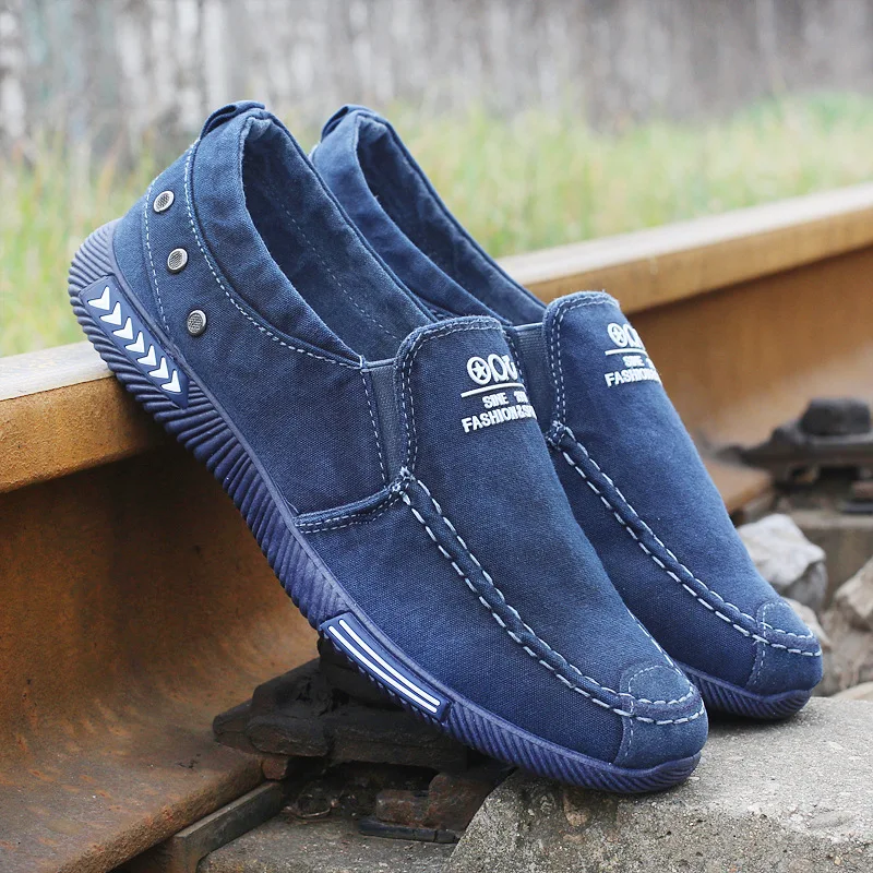 

2019 Men Casual Shoes Canvas Shoes For Men Denim Loafers Shoes Breathable Men Fashion Sneakers Men Walking Shoes Male Footwear