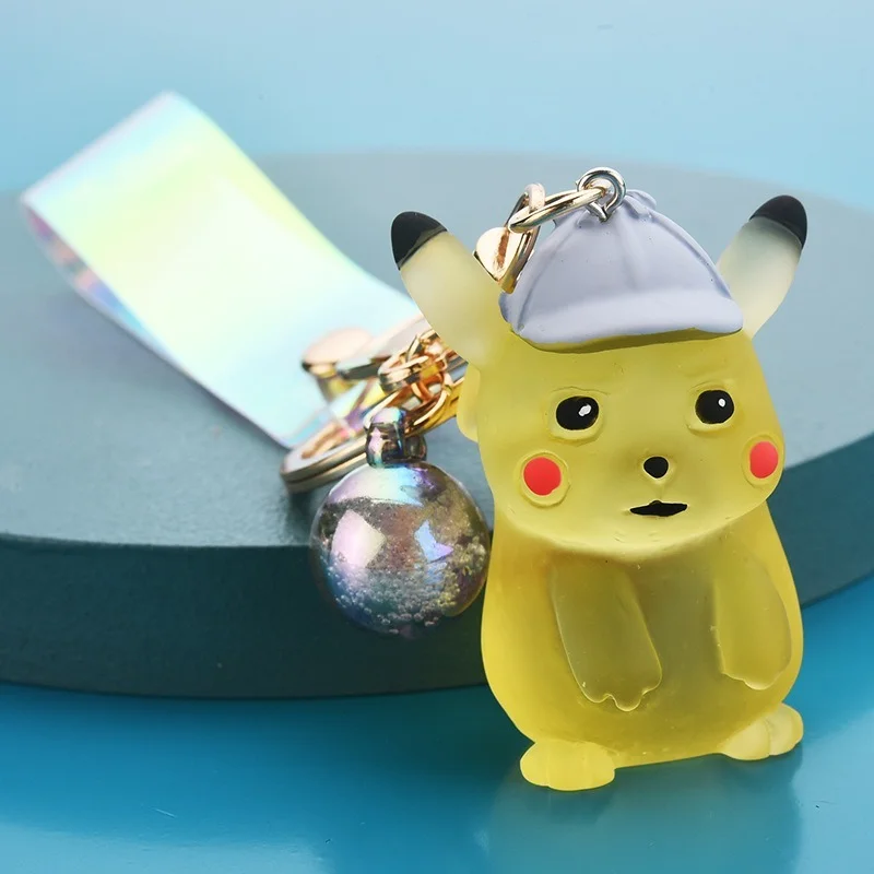 Брелок для ключей с покемоном Пикачу милый мультяшный персонаж аниме школьная