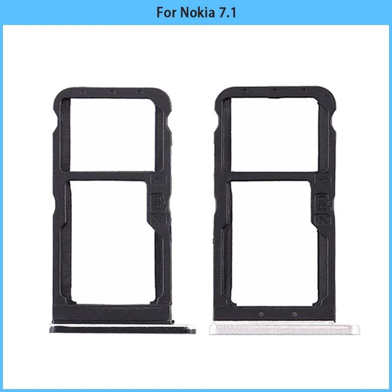 Держатель слота для SIM-карты Nokia 7 1 N7.1 дюймов TA-5 84 TA-1085 TA-1095 TA-1096 TA-1097 | Мобильные