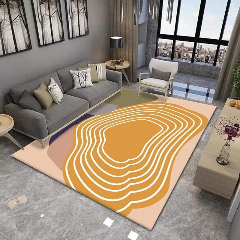 

New Nordic modern minimalist abstract living room carpet sofa coffee table carpet bedroom full of bedside mats