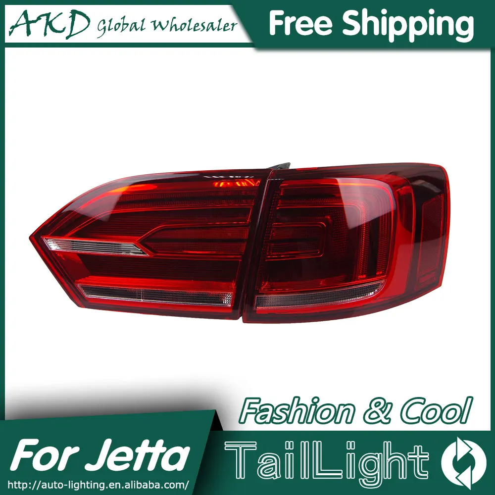 Светодиодный задний фонарь AKD для VW Jetta MK6 стоп сигнал парковки|jetta led|car stylingled tail light