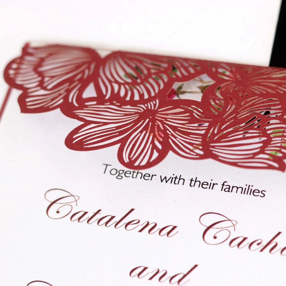 10 шт пустотелые пригласительные карты карманные Свадебные праздничные бизнес