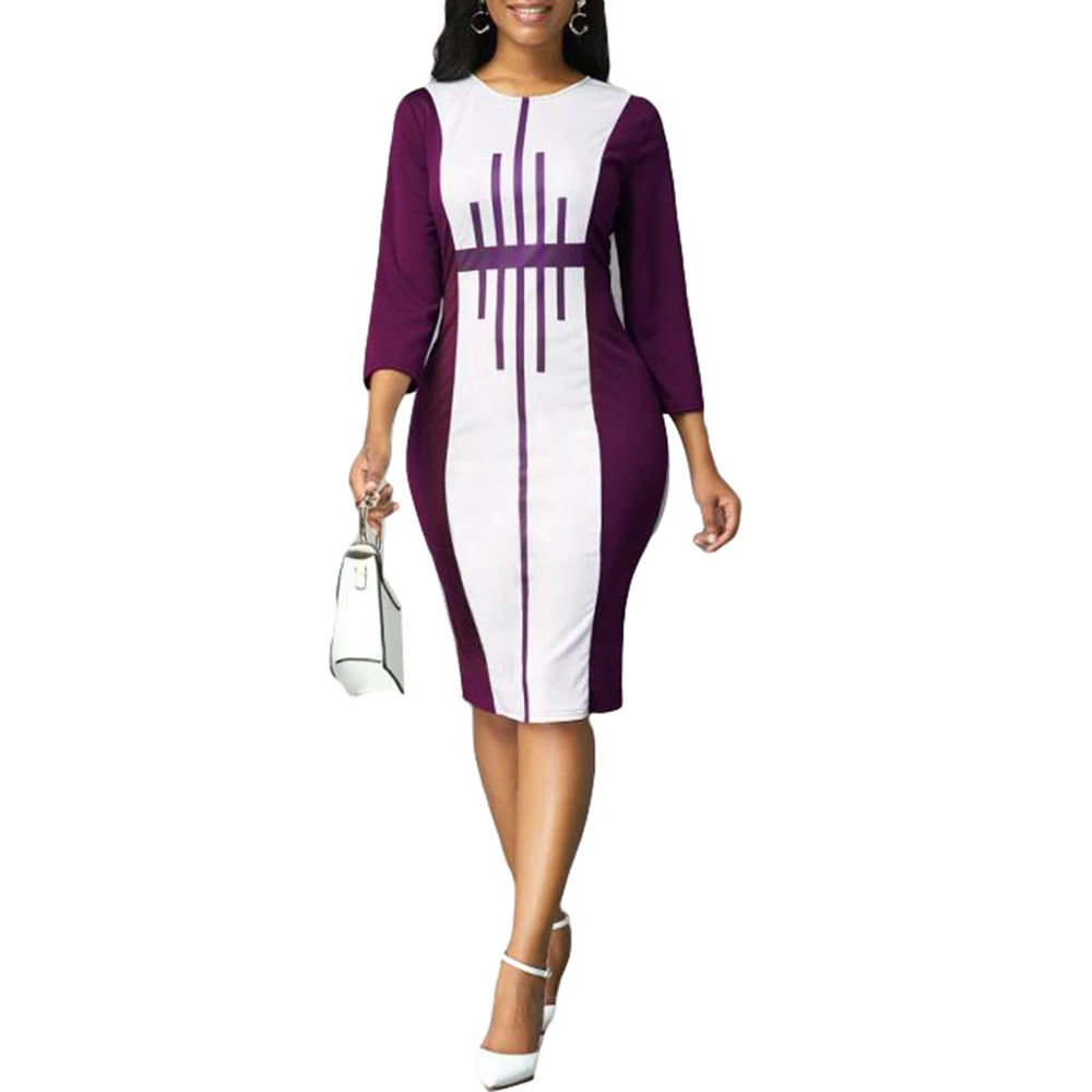 

Summer Dress Women 2021 Vintage Striped Sexy Long Party vestido de mujer Casual Slim Bodycon Dress Plus Size Women Clothing 5XL