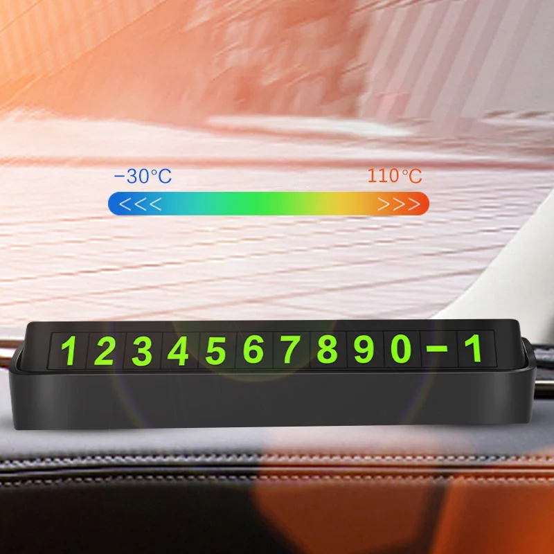 car temporary parking card phone number card plate car sticker telephone number car park stop automobile accessories car styling free global shipping