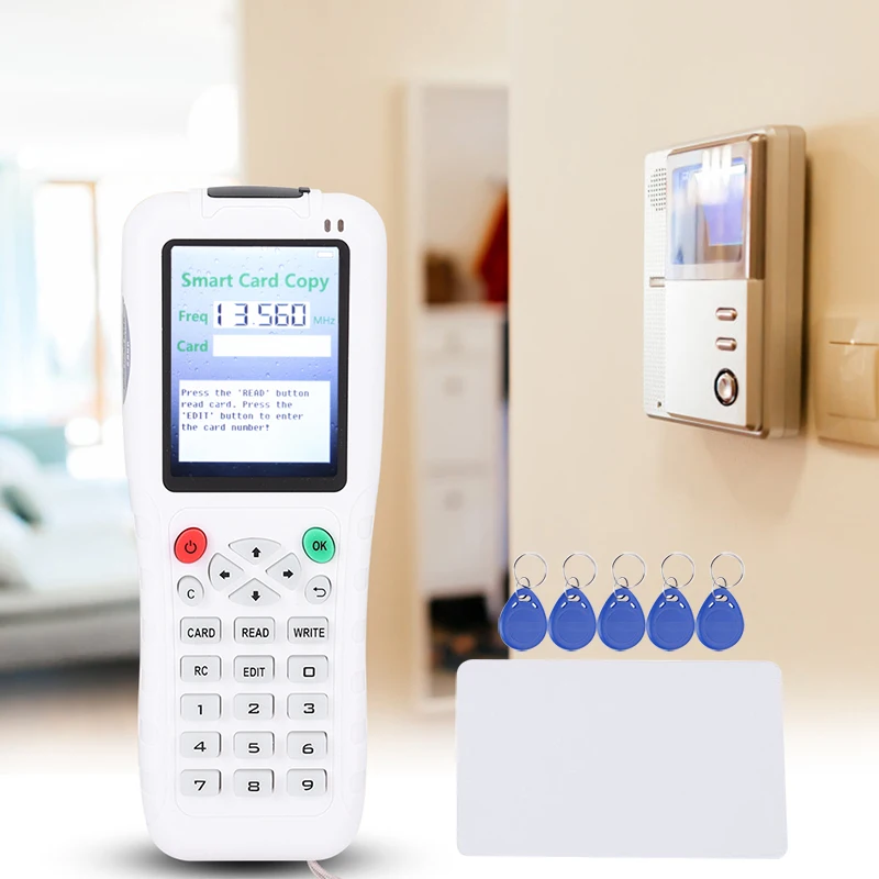 Ручной копировальный аппарат 100 кГц 13 56 МГц Дубликатор rfid карта NFC считыватель и