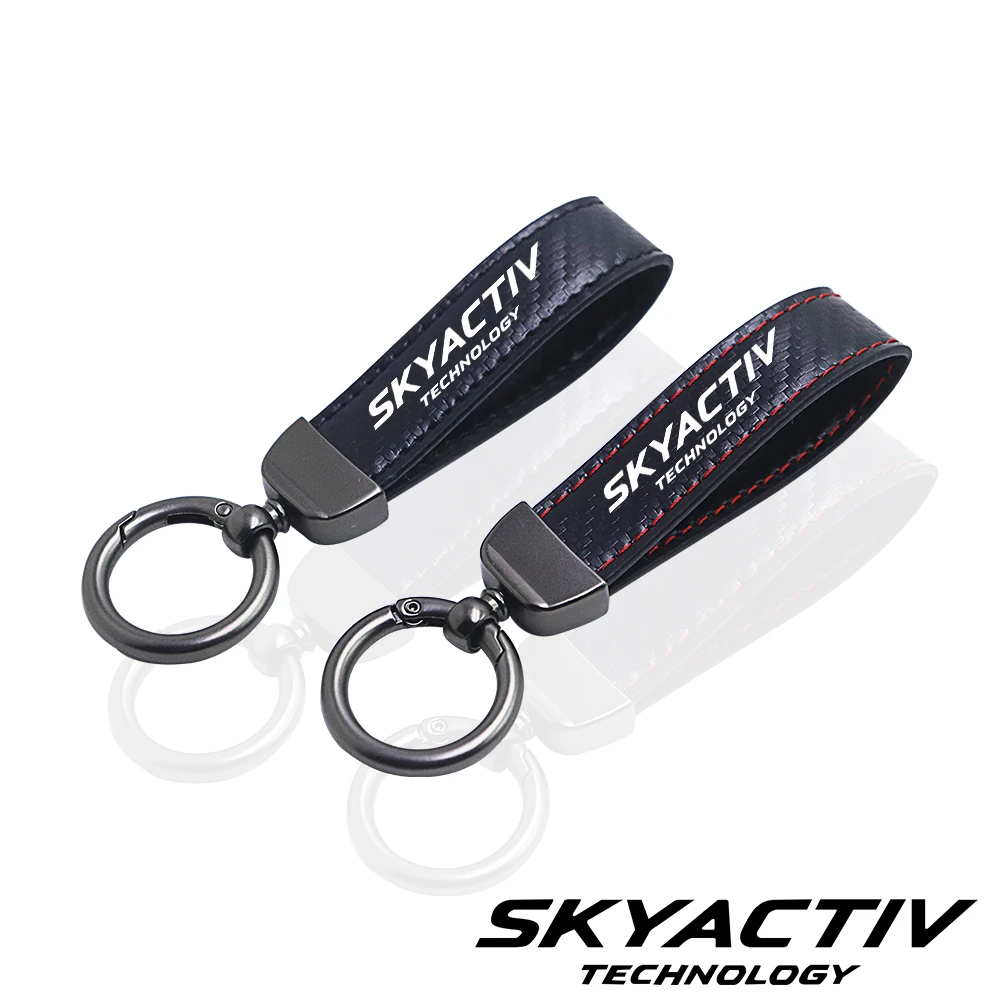 

Автомобильный брелок для ключей из волокна для Mazda skyactive 2 3 5 6 8 cx3 cx4 cx5 cx7 cx8 cx9 cx30 mx5 rx8 автомобильные аксессуары