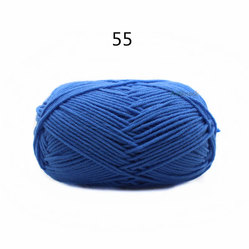 55 30pcs 30 шт. пряжа для вязания крючком 3 мм хлопчатобумажная пряжа Смешанная Ручная Пряжа 4 слоя - Цвет: 55 30pcs