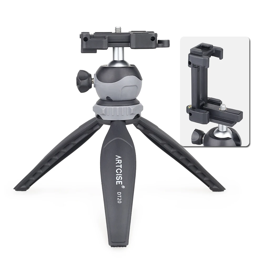 Настольный Штатив ARTCISE DT20 для телефона 2 в 1 мини штатив смартфонов и DSLR камер Gopro