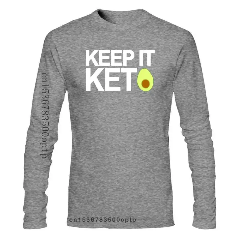 

Новая дизайнерская Футболка Keep it Keto из 100% хлопка с круглым вырезом Базовая однотонная известная Повседневная весенняя одежда футболка
