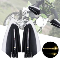 motorcycle handguards motocross carbon 22mm 78 led turn signal falling protection pit bike enduro hand protectors for suzuki
