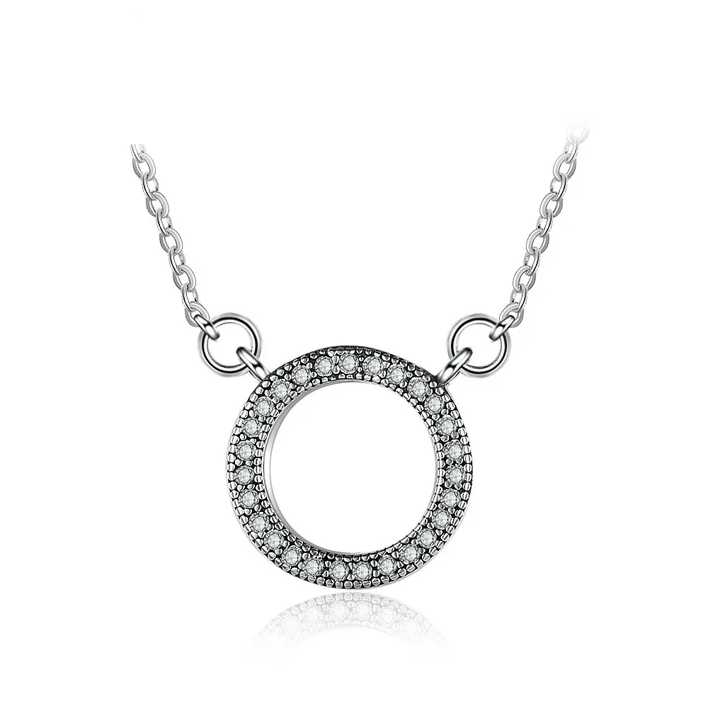 

Колье женское из серебра 925 пробы, с круглыми сердечками