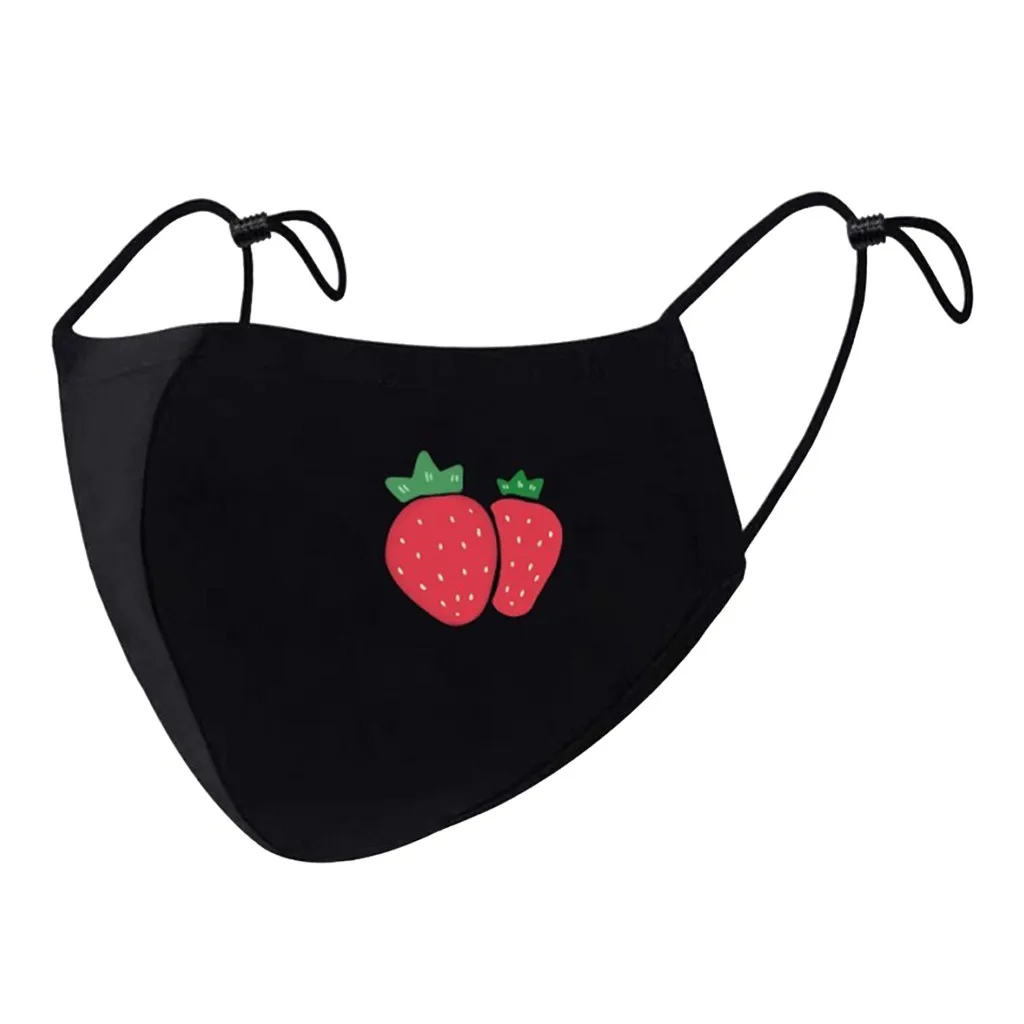 

Adults Adjustable Reusable Mask Printed Cotton Anti Dust Foggy Smog Mascarillas Man Women Outdoors Protective Mouth Face Mask