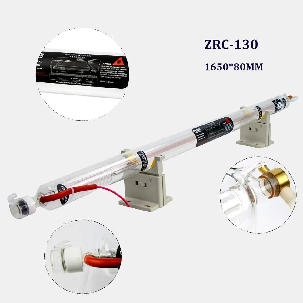 Дешевая цена лазерная трубка 1650 мм 130 Вт Co2 для резки металла Zurong | Инструменты