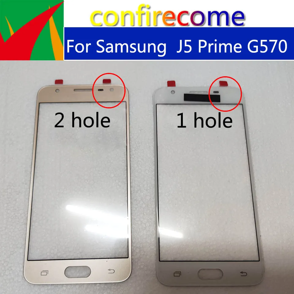 

50Pcs/Lot For Samsung Galaxy J5 Prime G570 G570F G570DS G570Y Touch Screen Panel Front Outer Glass Lens LCD Glass Front With OCA