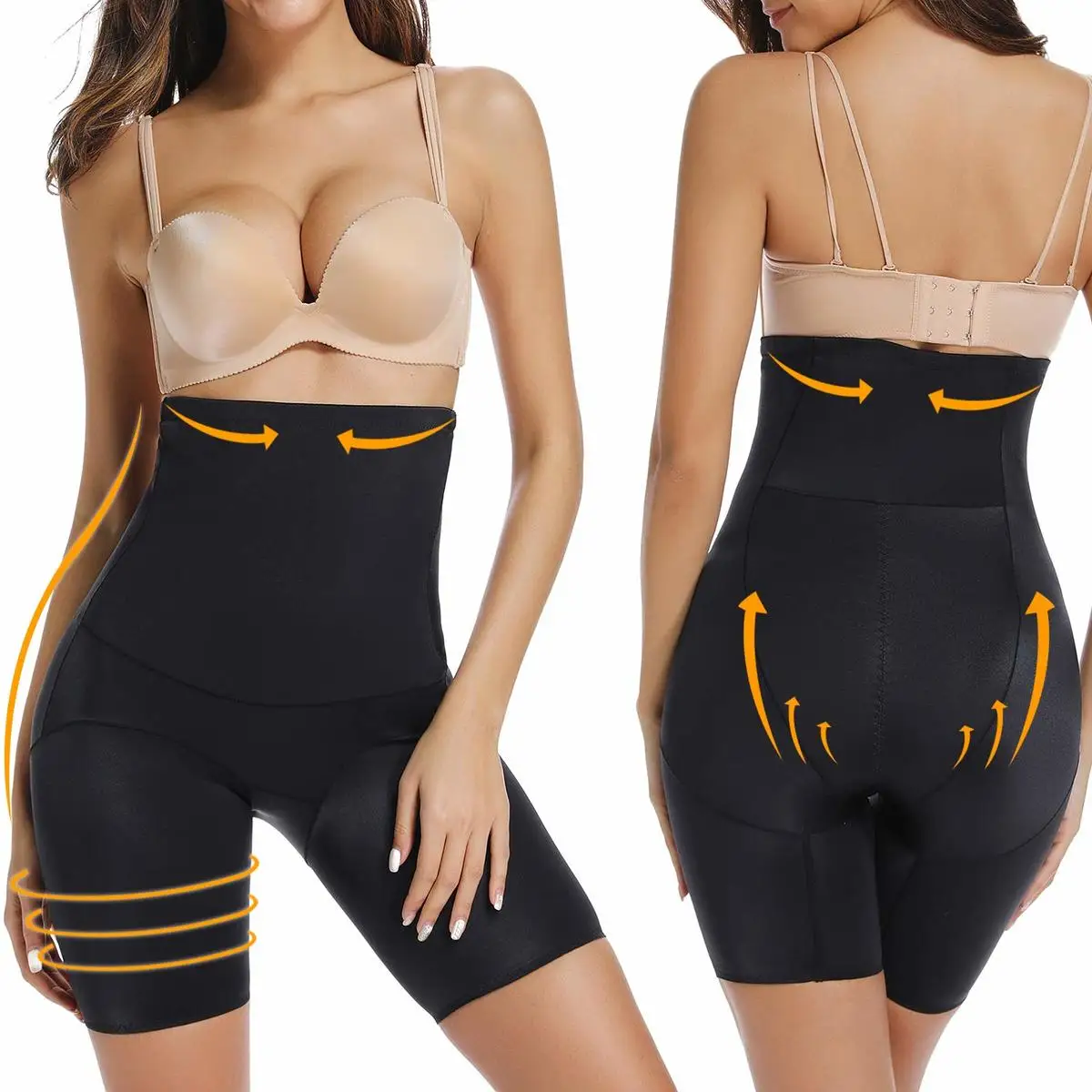 Корректирующее белье с завышенной талией пикантные Утягивающие трусики шорты