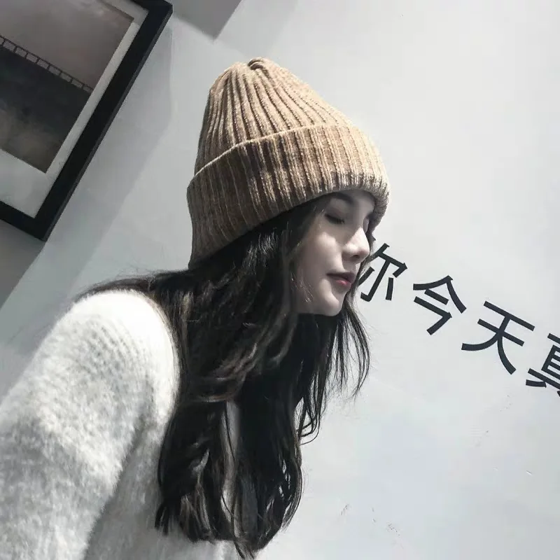 

01912-27-tu winter warm snow double Soft chenille Comfortable feeling Skullies Beanies cap men women outdoor leisure hat