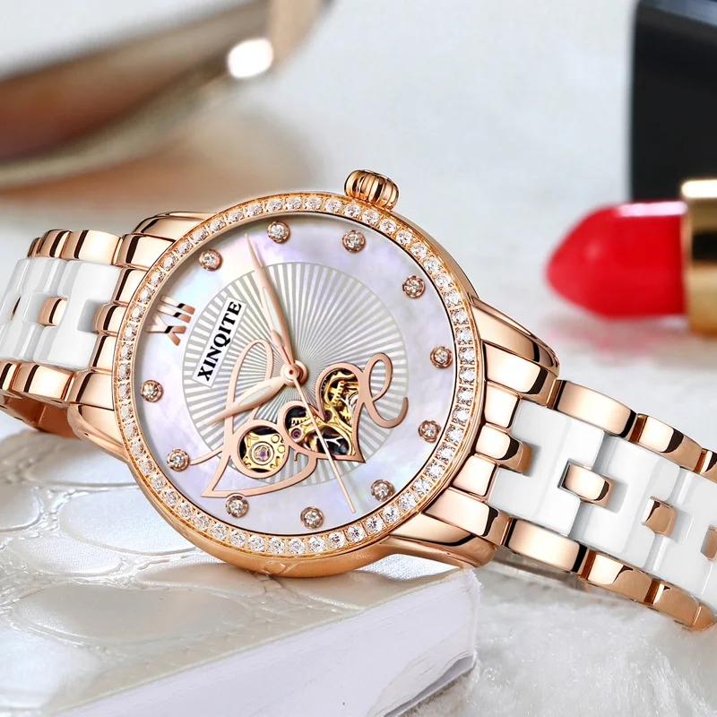 

Роскошные женские часы, часы для женщин, водонепроницаемый браслет, relogio feminino reloj mujer, женские автоматические часы, 시계