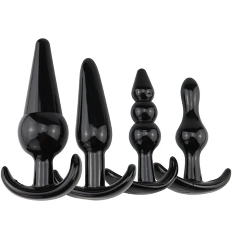4 штуки 18 + Анальная пробка бусины G Spot кролик вибратор секс игрушки стимулировать