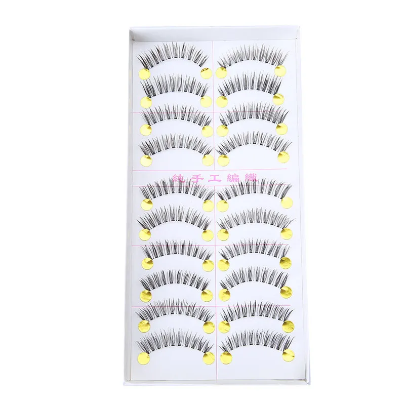 

10 Pair Fake Eye Lashes Natural False Eyelashes Extensions Tools Makeup Eyelashes Volume Individual Lashes Make Up For Pro