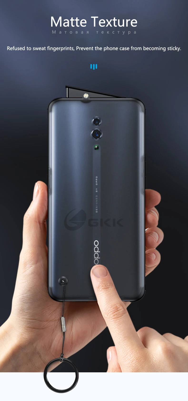 GKK чехол для OPPO Reno защитный чехол Ультратонкий полупрозрачный задний матовый чехол для ПК для OPPO Reno чехол Coque Funda
