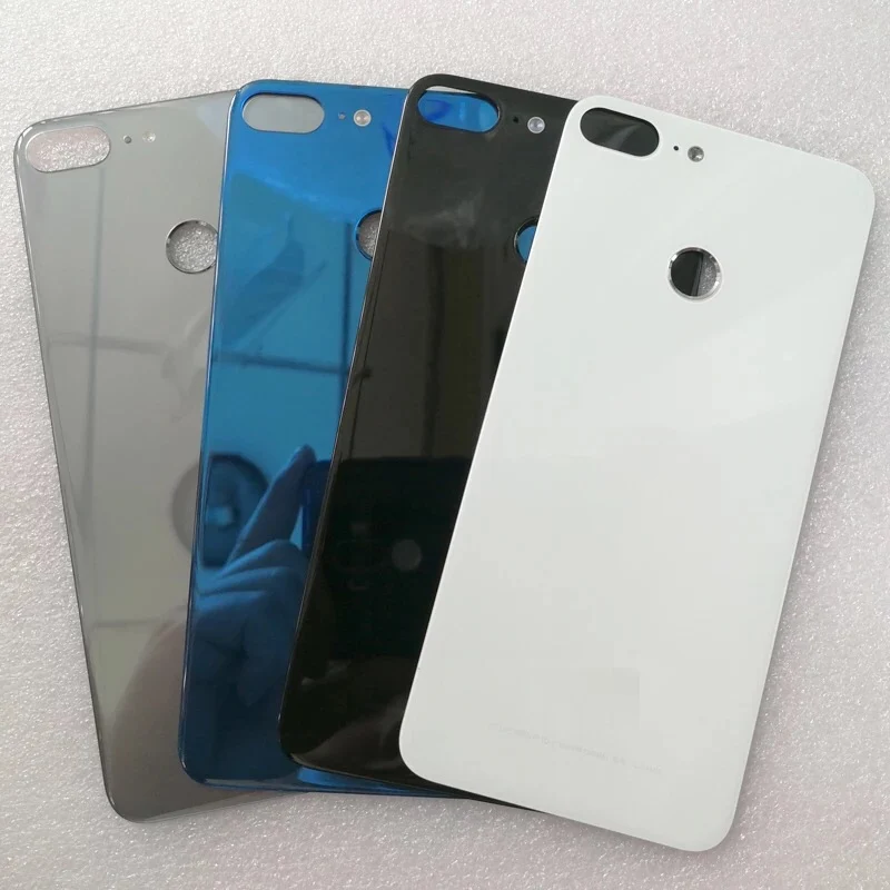 Оригинальная стеклянная крышка батареи для Huawei Honor 9 Lite, задняя дверь Замена чехол для задней части телефона, клейкая наклейка 4 цвета