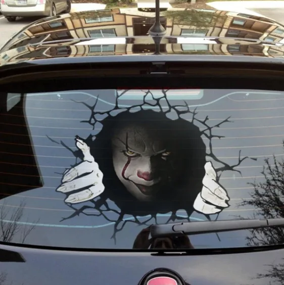 

Happy Halloween Wall Floor Sticker Horror Wall Stickers Silent Skull Sticker car Window Home Decoration Decal Decor Party