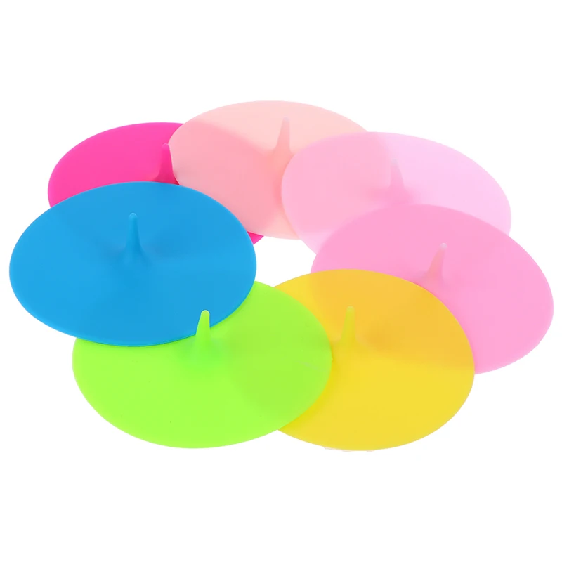1 шт конфетный цвет креативная герметичная силиконовая стеклянная крышка для