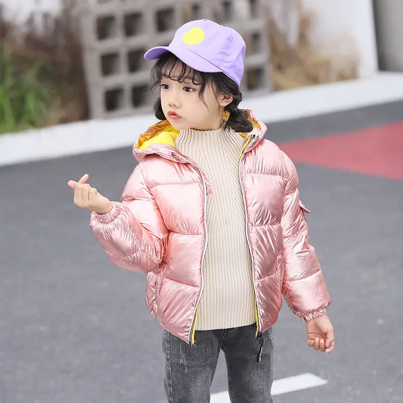 Детский теплый пуховик для мальчиков и девочек зимняя стеганая куртка