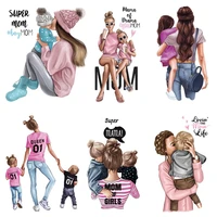 super mom girl boy heat stickers woman t shirts diy iron on transfers for clothing thermoadhesive fusible patch free shipping