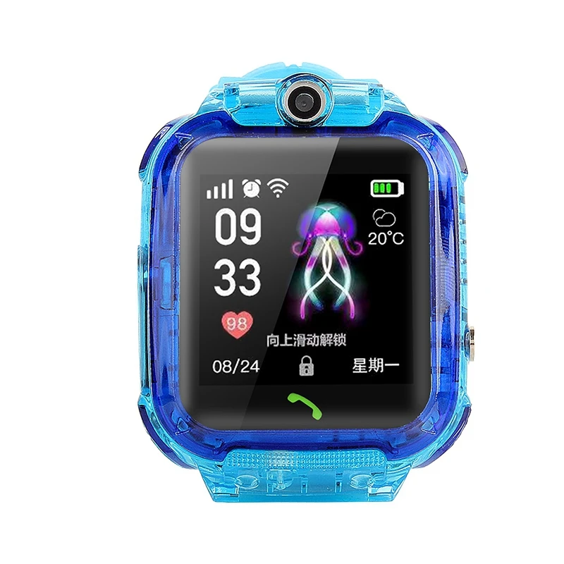 S12 дети телефон Smartwatch с HD экран IP67 Водонепроницаемый gps часы видео чат пресс Смарт