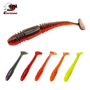 ESFISHING рыболовная приманка вибро червь 48 мм 100 мм мягкая воблеры, силиконовые приманки s приманки для форели