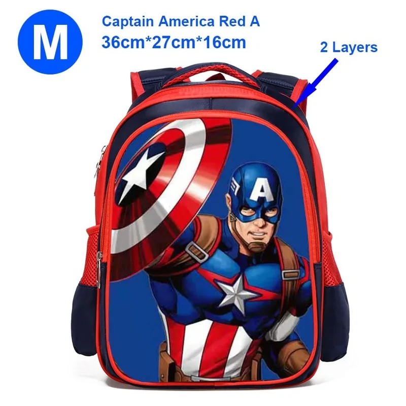 MARVEL мультфильм Железный человек паук школьная сумка Капитан Америка мальчик