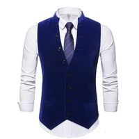 mens vests fashion men suit vest slim sleeveless jacket waistcoat smart casual mens single breasted suit vest formal dress