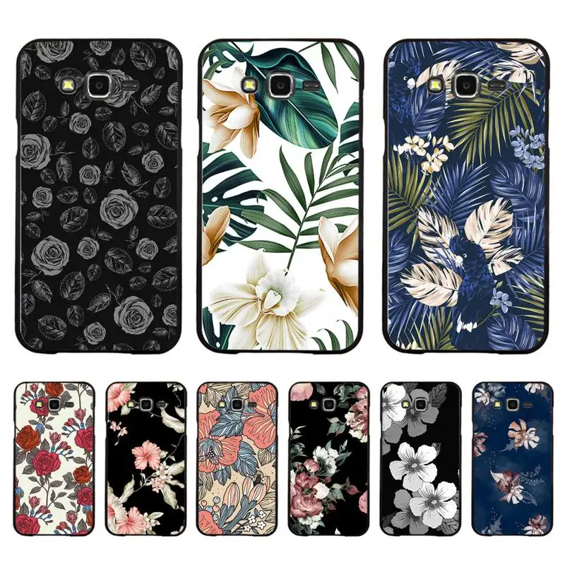

Retro Colorful Flower Phone Case For Samsung Galaxy J4plus J6 J5 J72016 J7prime cover for J7Core J6plus